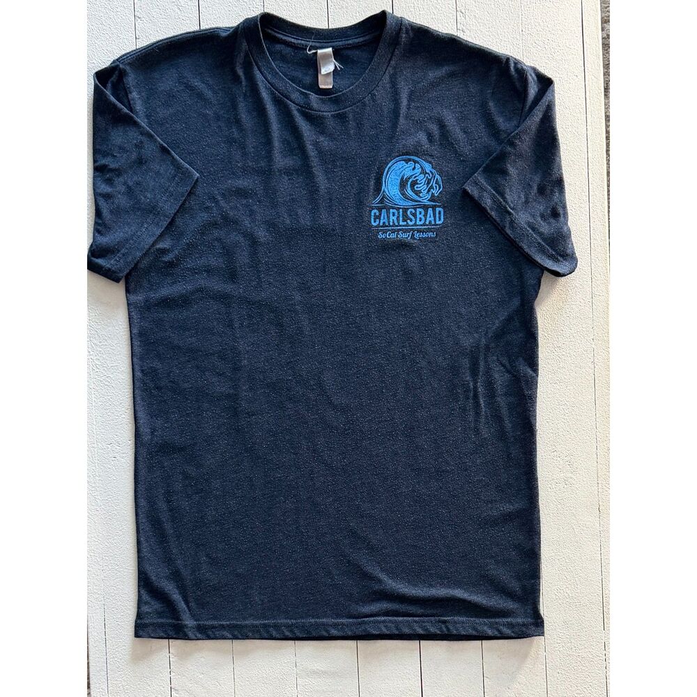 Carlsbad SoCal Surf Lessons T Shirt Size Medium Heathered Blue